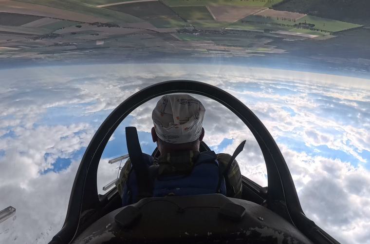 Rückenflug in ASK 21