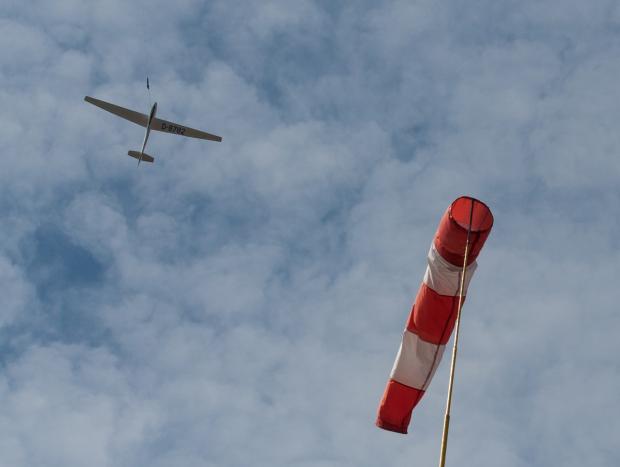 Windenstart mit Windsack Windenstart mit Windsack