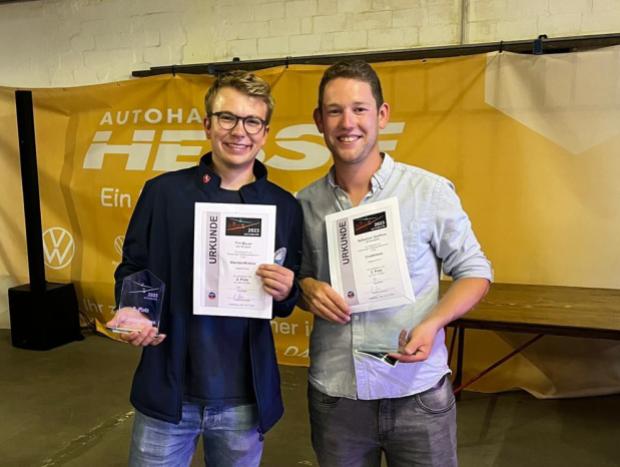 2. Platz für Tim Bauer und Sebastian Steffens 2. Platz für Tim Bauer und Sebastian Steffens